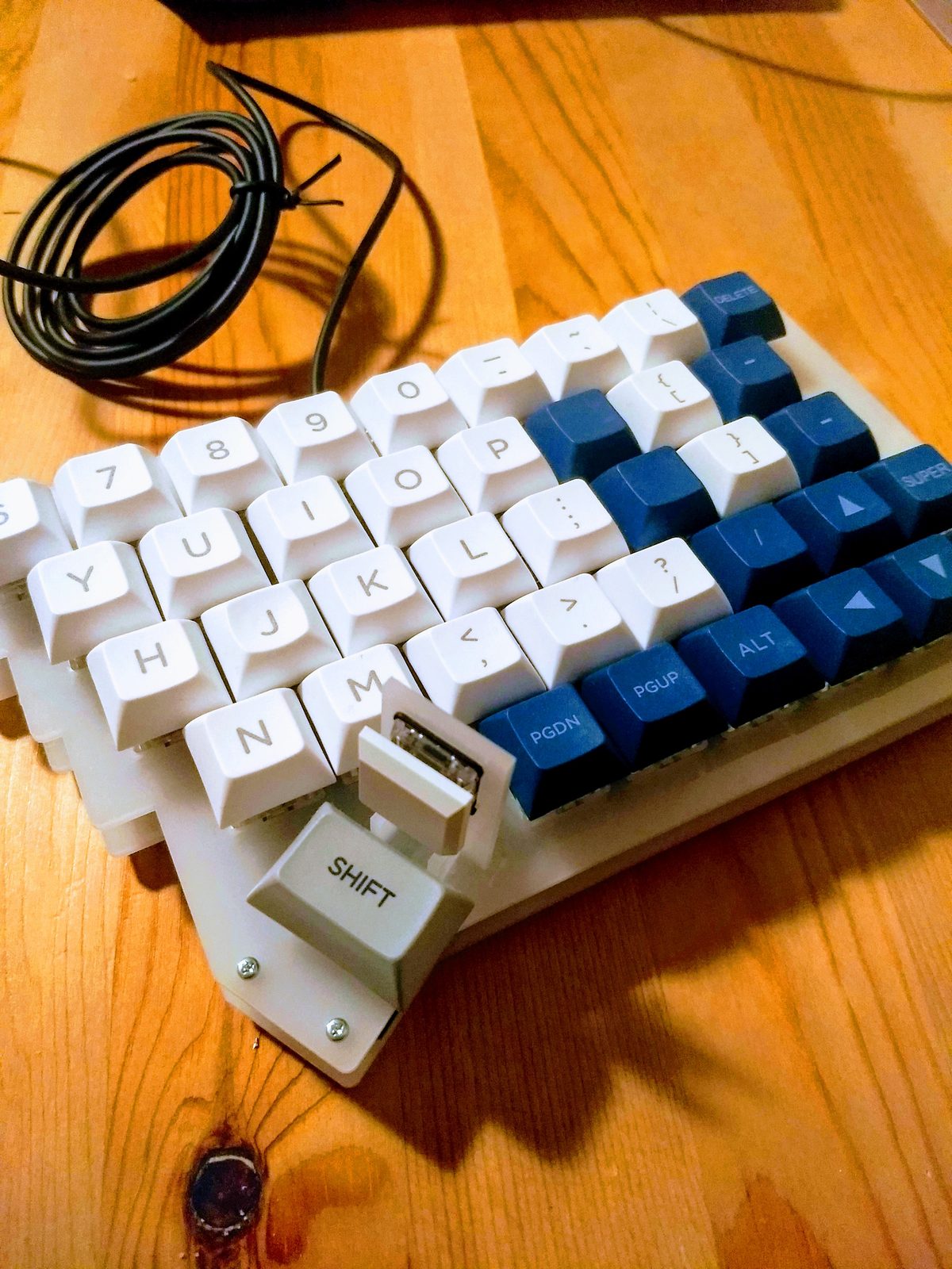 Plairieの右手側キーボード